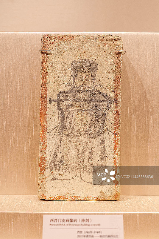 敦煌博物馆画像砖图片素材