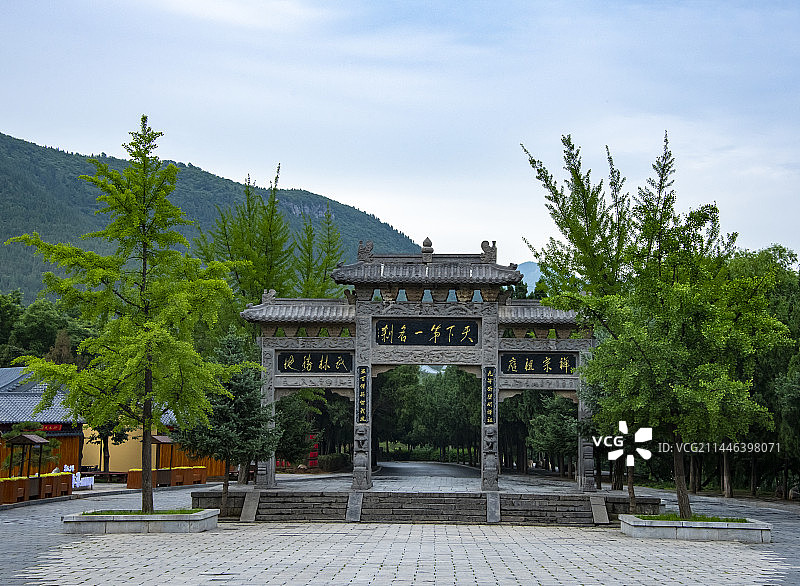 河南登封少林寺山门牌坊图片素材