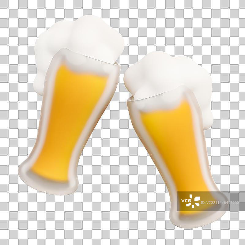 3D立体干杯啤酒节元素图片素材