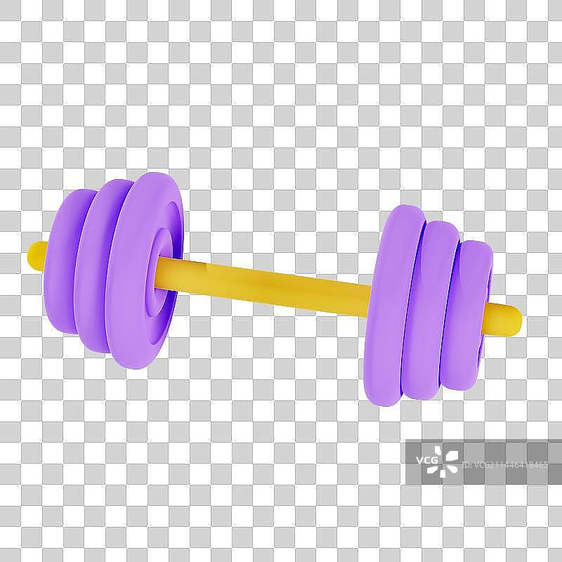 3D立体健身器材举重哑铃元素图片素材