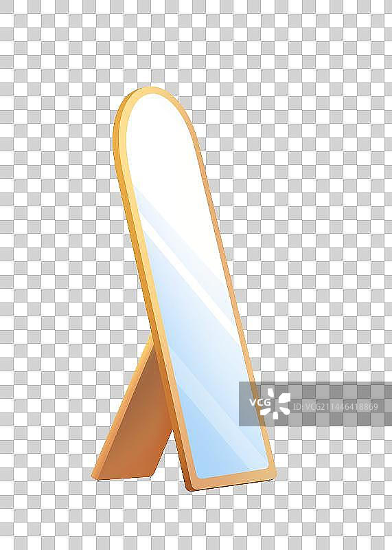 落地镜子，扁平卡通免扣素材图片素材