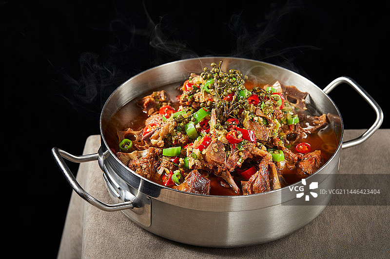 藤椒羊蝎子火锅图片素材