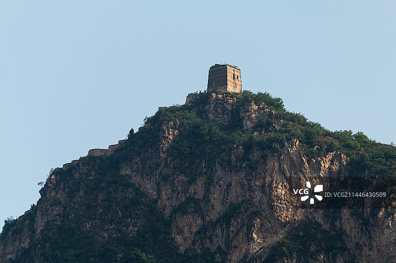 司马台长城夏季日出云海景象图片素材