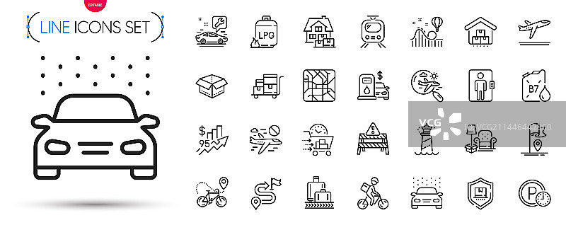 电梯过山车与停车时间素材包图片素材