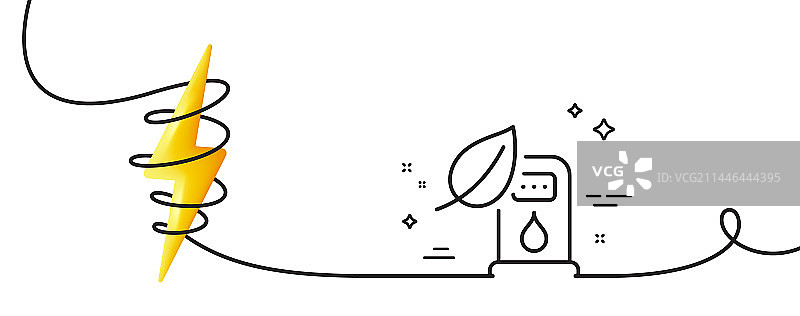 加油站线性图标图片素材