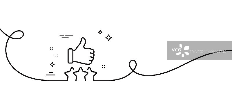 评级星星点赞线性图标图片素材