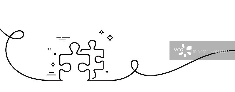 拼图块线条图标拼图游戏挑战图片素材