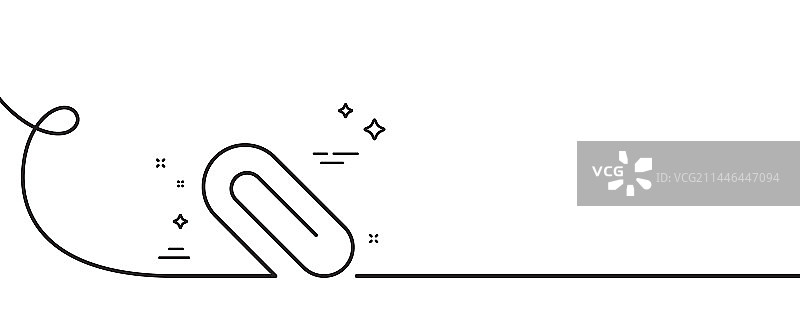 附加线条图标：附件回形针符号图片素材