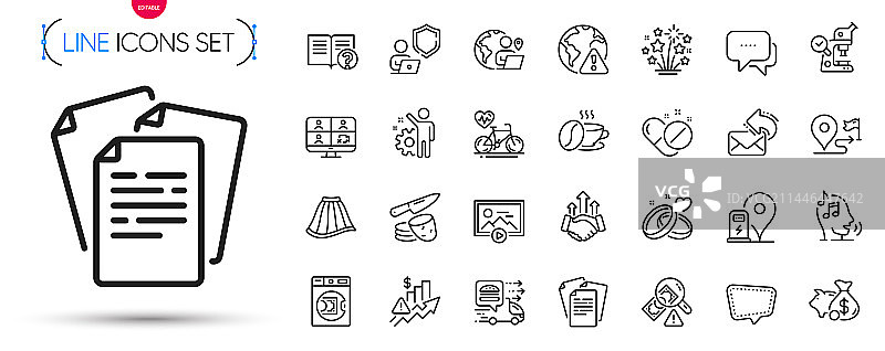 咖啡杯、储蓄罐和有氧运动自行车组合图片素材