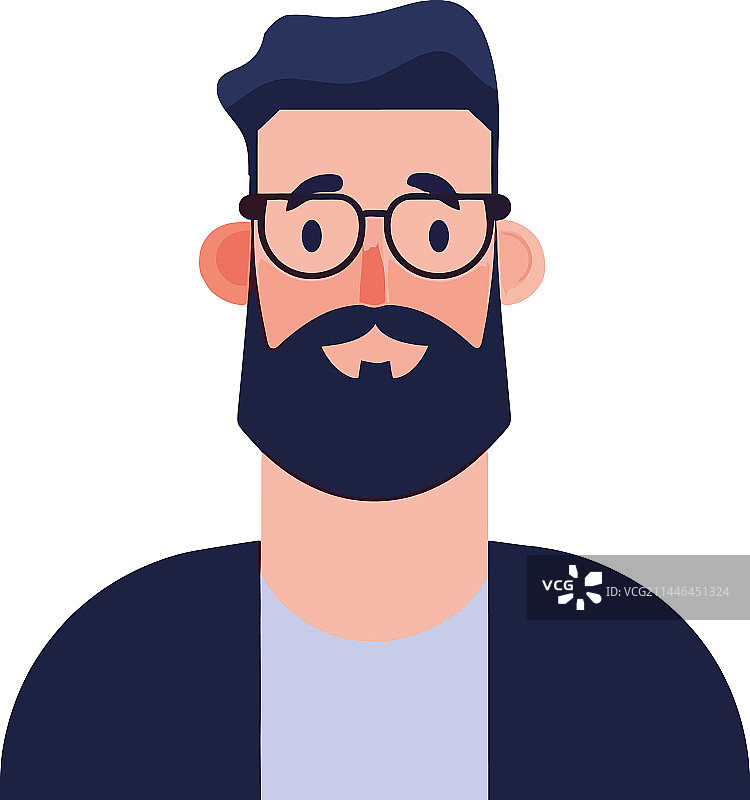 发型时尚的英俊经理图片素材