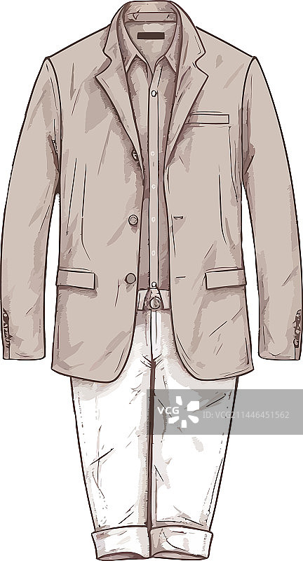 时尚男士西装图片素材