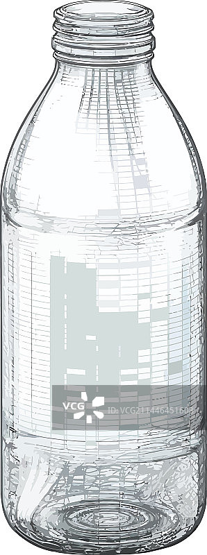 透明瓶中的纯净水图片素材