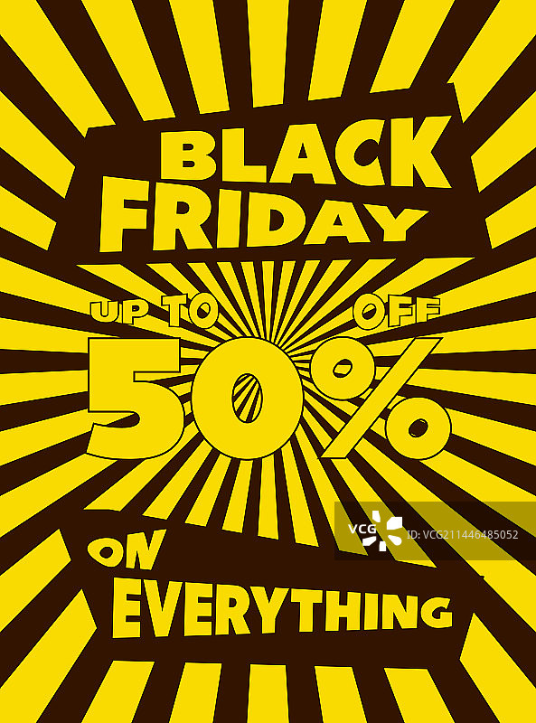 黑色星期五大型促销宣传单海报设计图片素材