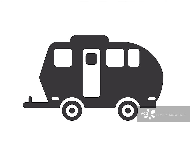 怀俄明州露营车队图片素材