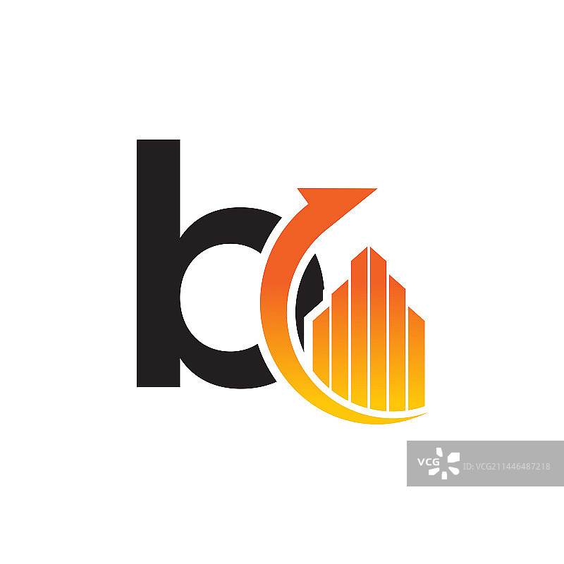 彩色字母B标志模板图片素材