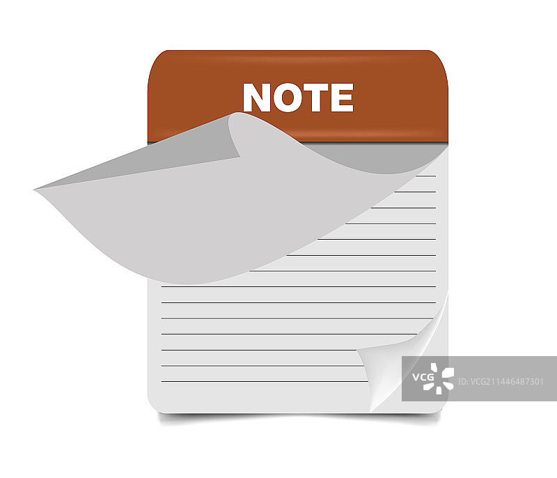 打开的折叠页便签图片素材