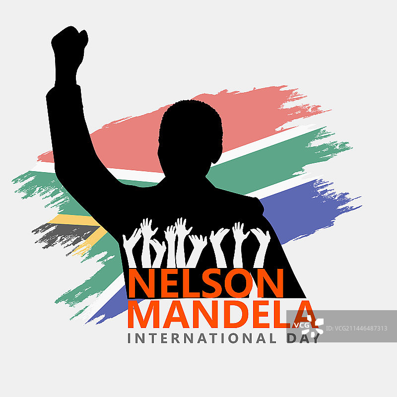7月18日纳尔逊·曼德拉国际日快乐图片素材