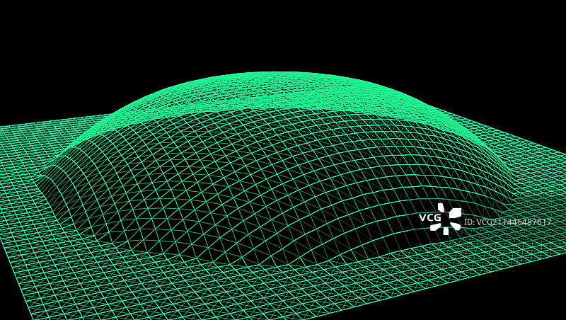 膨胀成山丘球形的气泡图片素材
