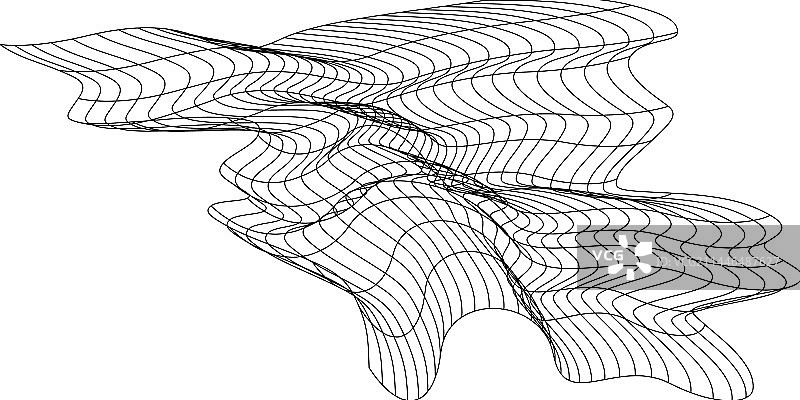 网状飞行波浪纹理纺织面料图片素材