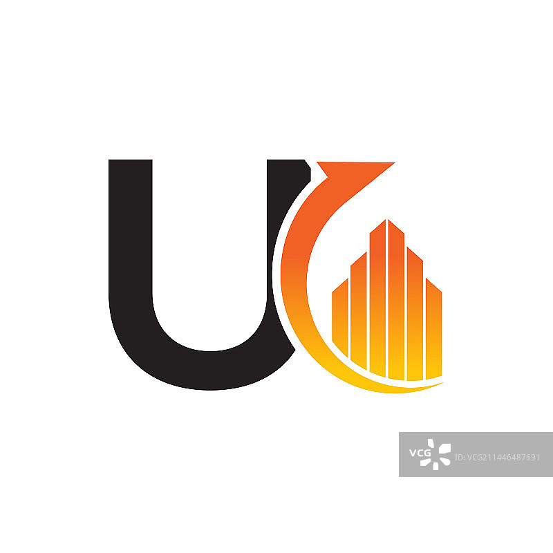 字母U模板彩色字母U图片素材