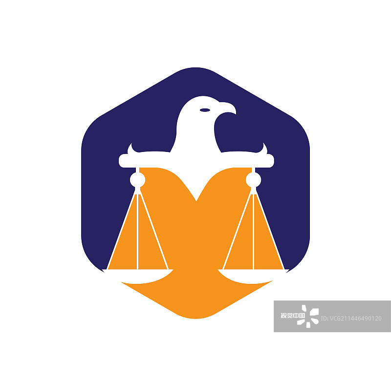 法律公正logo设计模板图片素材