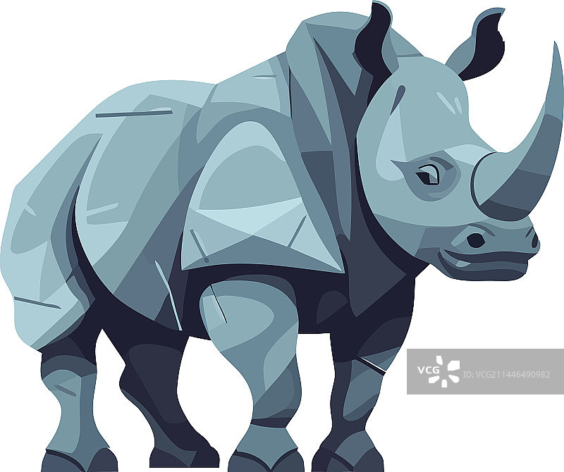 自然环境中的犀牛图片素材