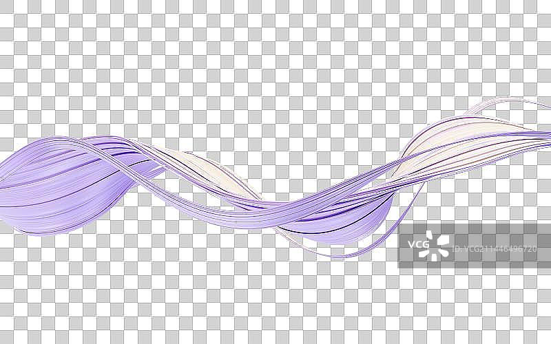 流动的曲线线条3D渲染图片素材