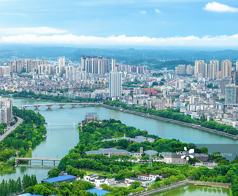 湖北宜昌夜色中的葛洲坝图片素材