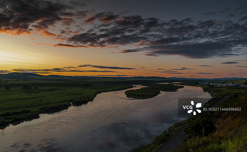 额尔古纳河图片素材