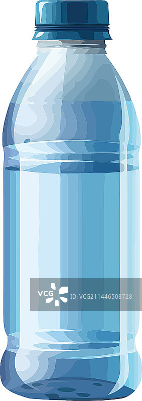 塑料瓶装的清爽纯净水图片素材