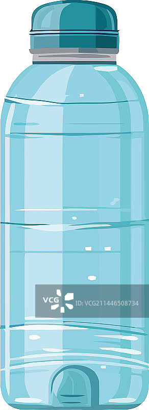盛放液体的蓝色塑料瓶图片素材