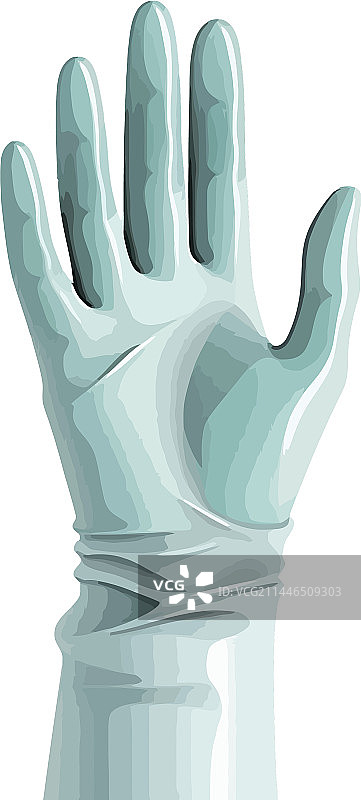 象征医疗保健成功的防护手套图片素材