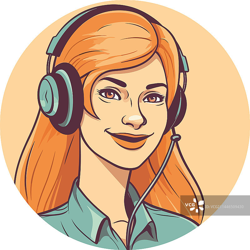 戴着头饰的年轻人图片素材