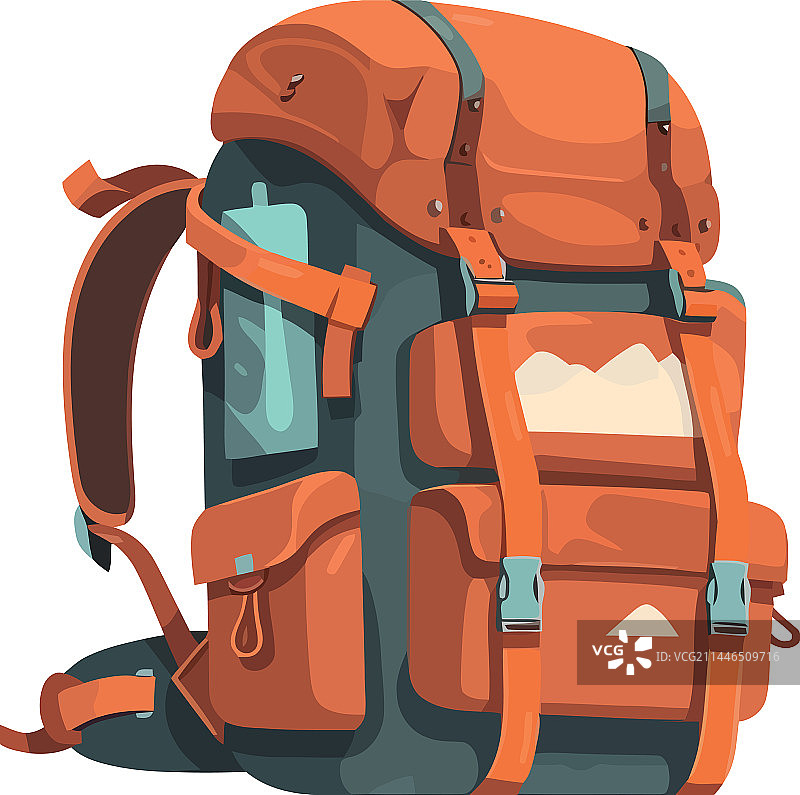 漂亮的徒步旅行背包图片素材