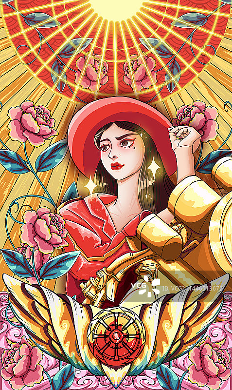 国潮插画图片素材