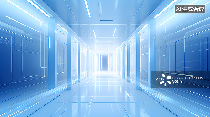 【AI数字艺术】数码科技数字传输通道抽象图形海报网页PPT背景图片素材