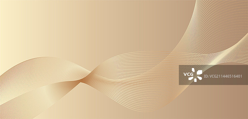 金色奢华优雅曲线商务科技感矢量背景素材图片素材