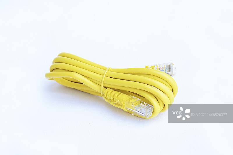 黄色网线图片素材