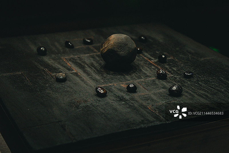 荆州博物馆西汉时期六博盘图片素材