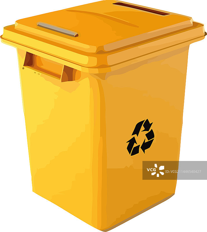黄色回收箱设计图片素材