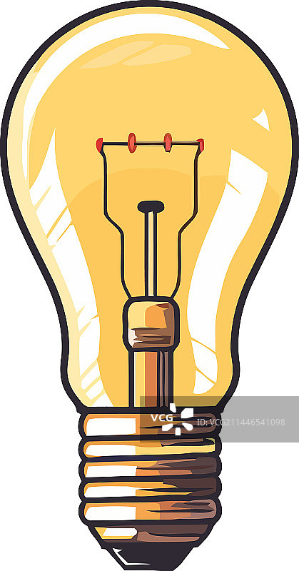 黄色灯泡图片素材