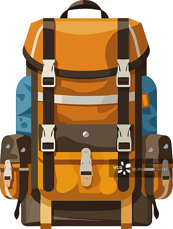 彩色背包设计图片素材