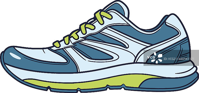 蓝色运动鞋图片素材