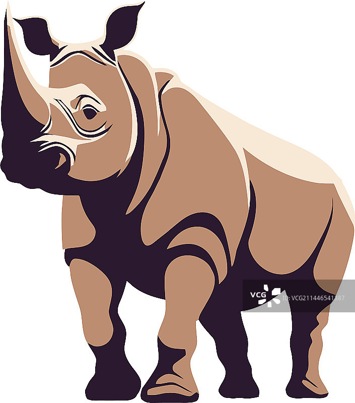 行走的大犀牛图片素材