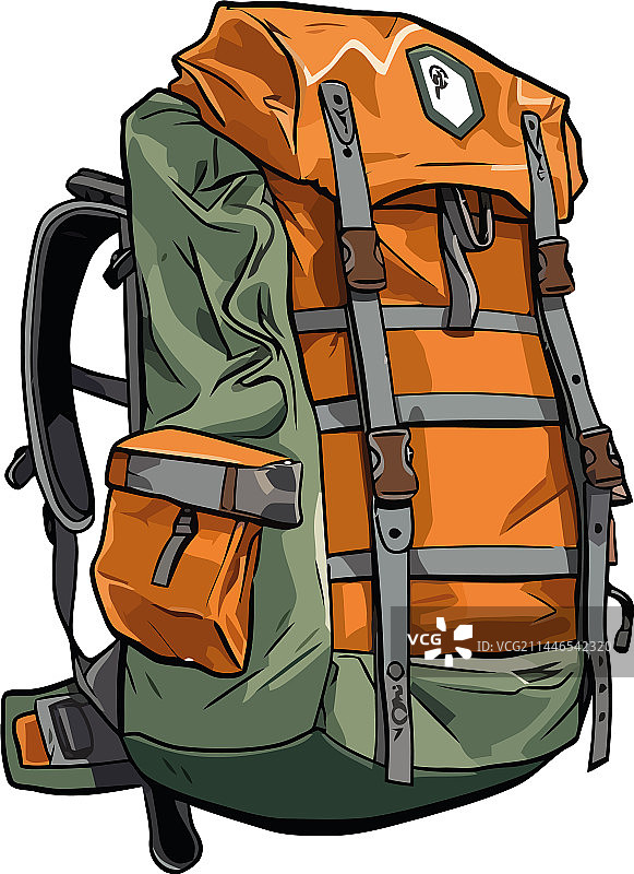 彩色双肩包图片素材