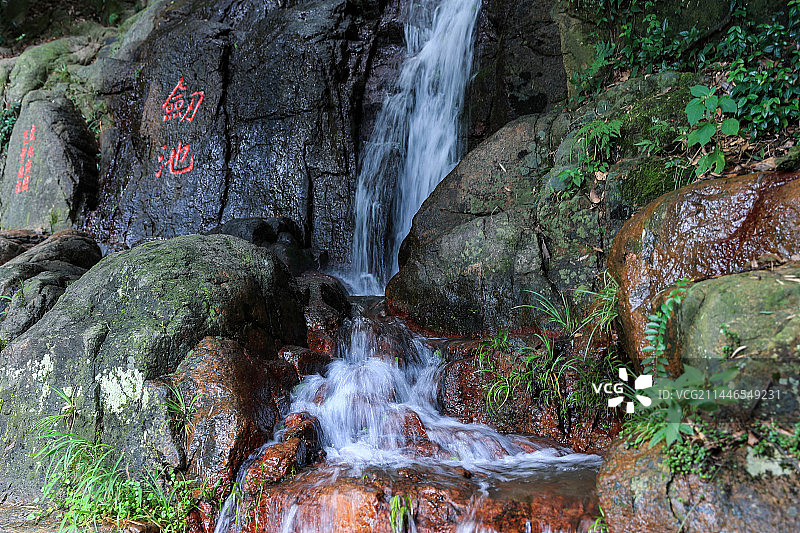 剑池，拍摄于浙江莫干山图片素材