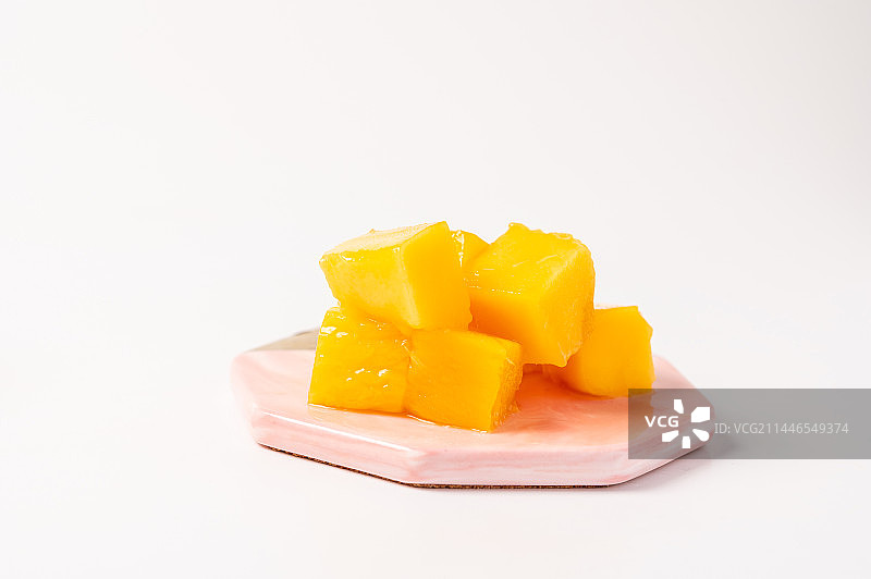 切块芒果肉图片素材