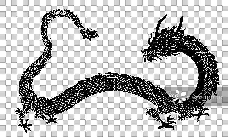 2024龙年祥龙插画图片素材