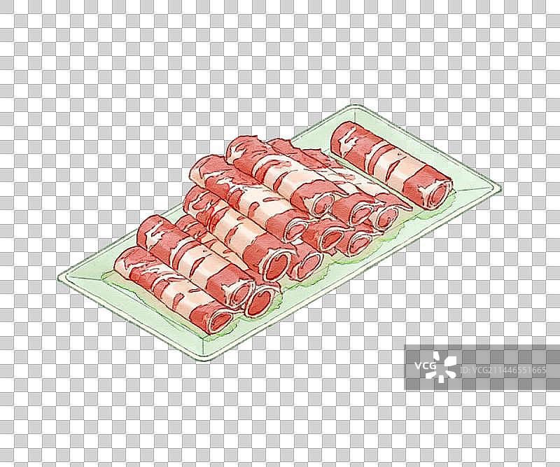 火锅菜单系列肥牛卷图片素材