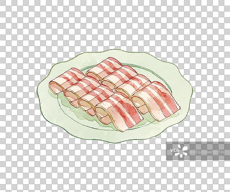 火锅菜单系列五花肉图片素材